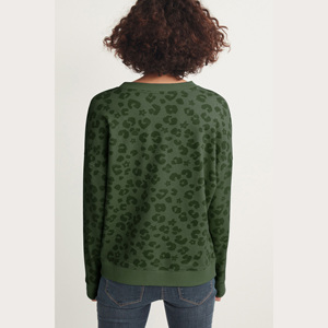 Sweat-shirts pour femmes respirants et durables, style sublimation, anti-rides, col rond, tricotés, imprimés rouges, sublimation - Product Image 2