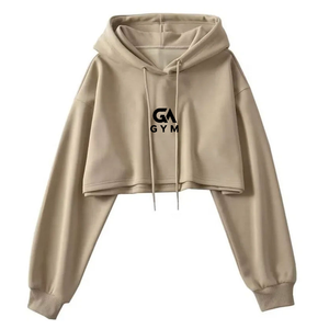GYM ACTIVE Women's Regular Solid Color Long Sleeve Casual Canvas Hoodie Drawstring Autumn/Winter Wear Quick Dry Breathable - Product Image 1
