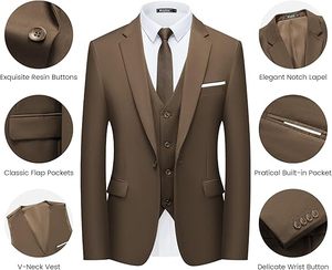 Traje de Boda Personalizado para Hombre, Corte Entallado, Pantalón y Chaqueta, Atuendo Formal Elegante - Product Image 5