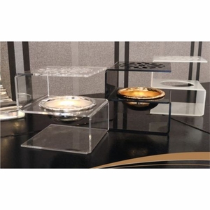 Brûleur d'encens personnalisé en acrylique avec calligraphie arabe, brûleur de Bakhoor en métal doré de luxe, nom personnalisé, Oud Mubkhar, cadeau du Ramadan - Product Image 4