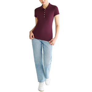 Activewear Womens Polo Shirts Short Sleeve <b>Athletic</b> Top For Lady <b>Supportive</b> Yoga Gym Wear Stretchable High Performance Shirts - Product Image 3