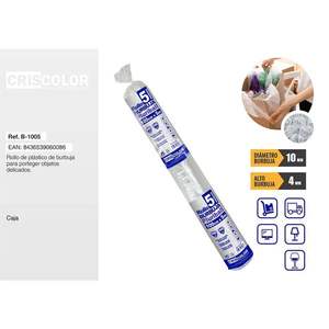 Rollo de Papel de Espuma Protector de 100CM*5M, Película de Burbujas de Aire Hecha de Material Plástico Amortiguador para Envío y Almacenamiento - Product Image 1