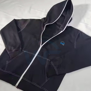 Nouvelle Arrivée 2026 – Sweat à Capuche Entièrement Zippé 100% Coton Uni Hiver Écologique Coutures Durables Personnalisable Fourniture OEM - Product Image 6
