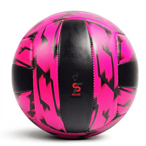 Solid Trader High Visibility Multi Color Synthetic Leather Professional <b>Training</b> <b>Ball</b> Enhanced Control Superior Feel Volleyball - Product Image 3