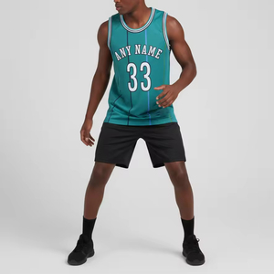 Camisetas de Baloncesto Personalizadas OEM ODM, Impresión por Sublimación, Nombre y Número Personalizados, 100% Poliéster, Sin Mangas, Transpirables, Protección UV, Secado Rápido - Product Image 3