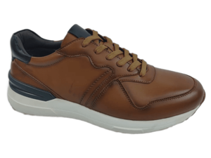 Chaussures de marche décontractées pour hommes Dlords Declan, marron, synthétiques, à lacets, bout fermé, confortables, respirantes, semelle intermédiaire en EVA, semelle extérieure en caoutchouc - Product Image 1