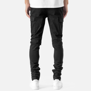 High Quality Men Cargo Trousers Custom Lightweight <b>Elastic</b> Waist Casual Workwear Long Lasting Comfortable Cargo Pants - Product Image 3