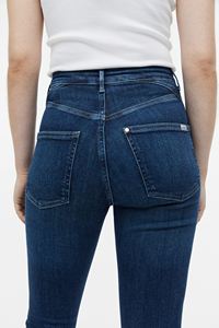 Nouvelle mode : Salopette cargo décontractée en jean 100 % coton pour femme, taille haute, jambe large, avec logo personnalisé - Product Image 4