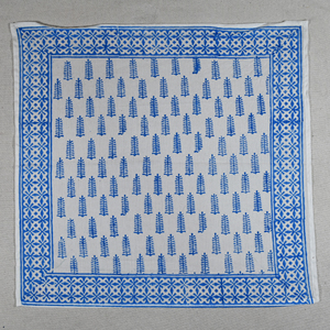 The FABRIA Hand Drawn Floral Pattern Cotton Bandana <b>Head</b> Scarf-Handmade Indian <b>Style</b> Skin-Friendly Quick Dry Breathable Durable - Product Image 2