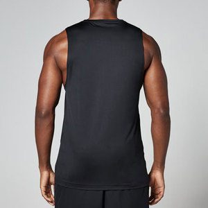 Hot Selling Slim Fit Wholesale Sports Summer High Quality Lightweight Breathable Quick Dry Anti-Pilling Custom Men's Tank <b>Top</b> - Product Image 2