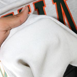 Sudadera UMIAMI ASH GREY con cuello alto, 100% verde cazador, con apliques bordados, cuello ancho, info.clushsports - Product Image 5