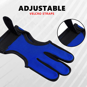 Soft <b>Touch</b> Archery Finger Tab <b>Glove</b> For Traditional Archery Fans Classic Polyester Look With Modern Safety Features Included - Product Image 2