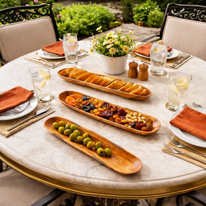 Premium quality serving tray Long oval wood platter Olive wood serving dish Premium <b>snack</b> serving tray Wooden appetizer platter - Product Image 5