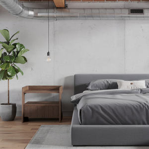 Mesa de Noche Tradicional Convertible de Madera de Teca 100% Hecha en Indonesia para Dormitorio y Apartamento, Muebles para el Hogar - Product Image 1