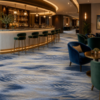 Tapis Axminster en laine et nylon tissé pour hôtel, salle de bal, salle de banquet, tapis de sol ignifuge, design personnalisé, usage commercial