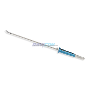 Poussoir manuel pour nœuds thoracoscopiques - Acier inoxydable, tige de 5 mm, longueur de travail de 23,5 cm, poignée à pression de 14'' - Product Image 3