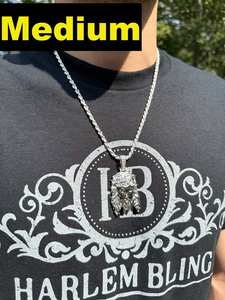 Colgante de Plata de Ley 925 con Cabeza de Jesús y Corona de Espinas, Collar Cristiano Religioso, Venta al por Mayor, Moda Masculina, Colgantes Hip Hop - Product Image 5