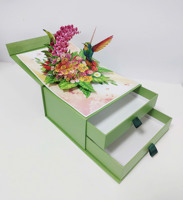 Boîtes rigides faites à la main avec une finition excellente, laminage mat, impression offset, style Raphe, papier kraft recyclable, emballage cosmétique