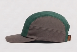 Gorra de béisbol unisex con bloques de color verde y gris, estilo casual, ajuste regulable, para las cuatro estaciones - Product Image 4