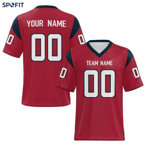 Camiseta Deportiva Personalizada al por Mayor, Venta Caliente 2026, Nombre del Equipo Personalizado, Estilo Americano, Alta Calidad, Cosida, 100% Algodón Transpirable, Fútbol Americano - Product Image 5
