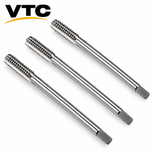 Tarauds à filetage HSS à revêtement TiN pour machines CNC, pour le filetage de l'acier et de l'aluminium, tailles M3-M52, option carbure - Product Image 2