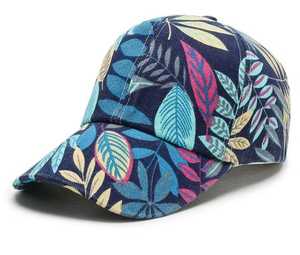 Leaf Pattern <b>Baseball</b> <b>Cap</b> Unisex Casual Hat 100% Cotton Breathable Spring Summer Wear - Product Image 3