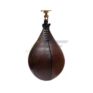 Ballon de vitesse réglable en cuir PU écologique, design personnalisé, pour entraînement de boxe et exercices de gym, léger - Product Image 3