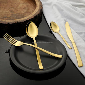 Juego de cubiertos/cubiertos de acero inoxidable cónico con pulido de espejo superior Grado 202/304 Cuchara brillante Tenedor y cuchillo Cuchara para bebé - Product Image 3