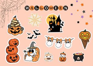 Rouleau d'autocollants en plastique PP découpés sur mesure, étiquettes en vinyle imperméables pour Halloween - Fabriqué en usine au Vietnam - Product Image 6
