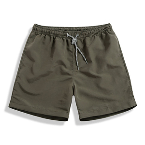 Men's Bright <b>Orange</b> 100% Cotton High Quality Breathable Eco-Friendly Quick Dry Summer Board Swim Shorts Casual Lightweight - Product Image 2