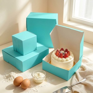 Custom Design High-End Recycled Materials Logo Printing Cake Boxes Food-Grade Cookie Bread Pastry Donut Macarons Bakery - Product Image 4
