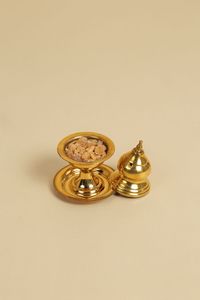 Designer Metal Incense Burner With Elegant Finish For Interior Decoration And Fragrance Enhancement - Product Image 2