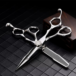Tijeras Profesionales de Peluquería de 6.0 Pulgadas, Acero Japonés 440C, Herramientas para Cortar el Cabello, Tijeras de Barbería Multifuncionales - Product Image 2