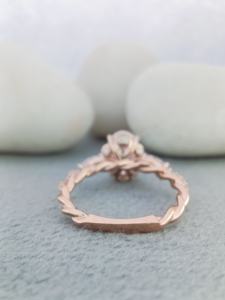 D'VINS JEWELS IGI Certified 14K Solid Gold <b>Rose</b> Gold Oval Cut Diamond Engagement Ring Prong Setting Classic Women's Fine Jewelry - Product Image 6