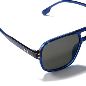 TR90 Frame Retro Double Bridge Beam Rice Nail <b>Sunglasses</b> UV Protection <b>Sunglasses</b> for Adults Fashion Glasses for Men - Product Image 3