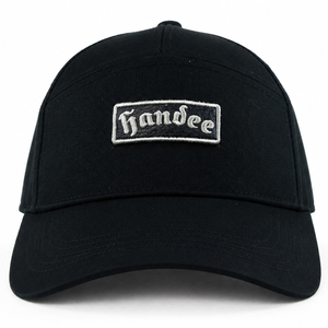 หมวกแก๊ปฮันดีสีดำ 6 แผง หมวกเบสบอลปักโลโก้ด้านหน้า ทรงพอดีศีรษะ ใส่ได้ทั้งชายและหญิง สวมใส่สบาย ระบายอากาศได้ดี กันน้ำ ผลิตจากผ้าฝ้าย 100% - Product Image 3