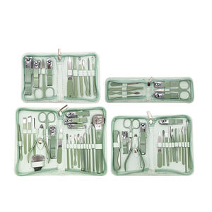 Kit de manucure professionnel en acier inoxydable avec logo personnalisé, prix d'usine, coupe-ongles et outils de pédicure - Product Image 1