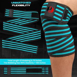 New Gym Fitness Arrival Weight Lifting Neoprene <b>Knee</b> Wraps <b>Exercise</b> Custom Design Top Selling <b>Knee</b> Wraps By Burhan Sports - Product Image 5