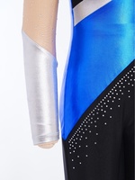 Combinaison de Gymnastique Métallique pour Enfants et Filles, pour Compétition de Patinage Artistique, Fournisseurs de Vêtements de Performance en Plein Air, 6-16