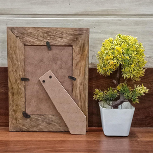 Vintage Wooden <b>Photo</b> <b>Frame</b> Handcrafted Rustic Home Accent Modern Wood <b>Photo</b> <b>Frame</b> Minimal Design Tabletop Display - Product Image 3