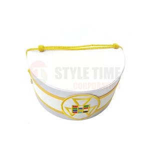 Chapeau maçonnique de qualité supérieure pour les lojges et les événements cérémoniels, avec des détails de couture soignés - Product Image 3