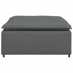 Canapé modulaire en tissu gris foncé 100% polyester 39,4x39,4x18,9 po, produit de la catégorie Tabourets et poufs - Product Image 4