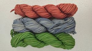 ริบบิ้นไหมซารีรีไซเคิลสีอ่อนพรีเมียม สายไหมย้อมสีพาสเทลเป็นมิตรกับสิ่งแวดล้อม สำหรับงานถักมือ งานประดิษฐ์เครื่องประดับสไตล์โบโฮ - Product Image 3