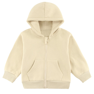 Sudadera con capucha y cremallera 100% algodón para niños pequeños, con bolsillos, uniforme escolar, sudadera deportiva para niños y niñas - Product Image 6