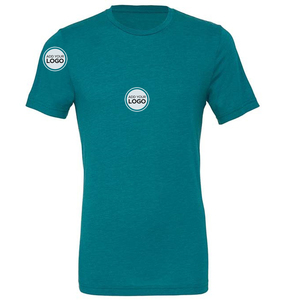 T-shirt unisexe à manches courtes en CVC Heather 3001CVC, prix de gros, vente en gros de t-shirts - Product Image 4