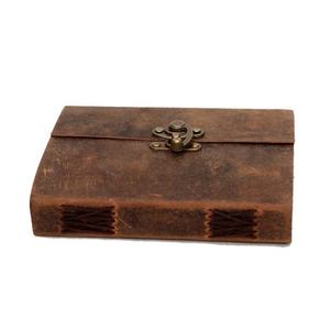 Classic Antique Genuine Leather <b>Journal</b> Notebook with Handmade Cotton Deckle Edge Paper Vintage <b>Writing</b> Diary Blank Leather - Product Image 3