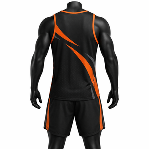 Conjunto de Uniforme Deportivo Personalizado para Correr, Camiseta sin Mangas y Pantalones Cortos de Secado Rápido y Transpirables, Traje de Entrenamiento para Equipo - Product Image 5