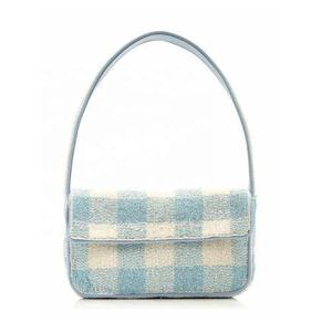 Bolso de Hombro Bordado a Mano con Diseño de Rayas, Correa Pequeña para Mujer, Uso Diario, Viajes y Oficina, Bolso de Hombro Multiusos - Product Image 6