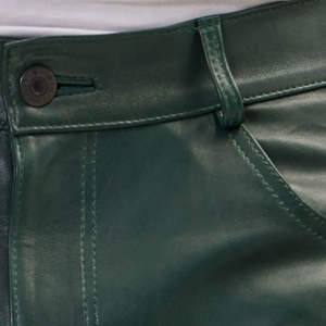 Pantalon en cuir pour homme fabriqué au Pakistan, style décontracté, logo personnalisé, imperméable, séchage rapide, couleur unie 2026 - Product Image 6