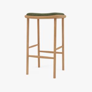 Tabouret de bar en teck massif indonésien, tabouret de comptoir en bois durable pour îlot de cuisine, fournisseur de meubles de café, export OEM - Product Image 4